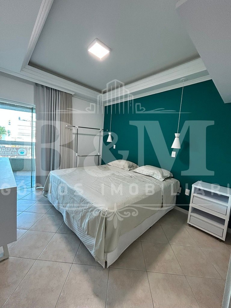 Apartamento auto padrão em Bombas com vista mar