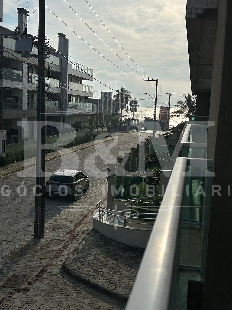 apartamento em canto grande com vista mar